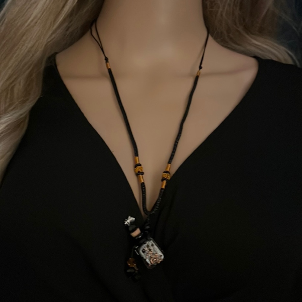 Murano Glass Bottle Necklace